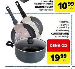 Carrefour Patelnia, garnek z powłoką aluminiową CARREFOUR oferta