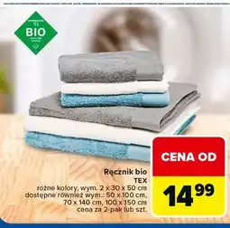 Carrefour Ręcznik bio TEX oferta