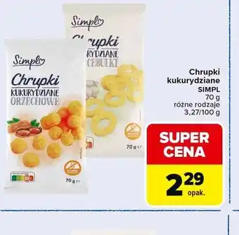 Carrefour Chrupki kukurydziane SIMPL oferta