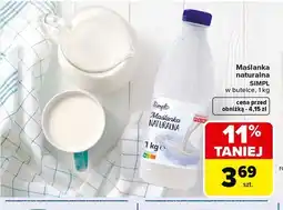 Carrefour Maślanka naturalna oferta
