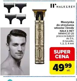 Carrefour Maszynka do strzyżenia włosów i brody NALK & REY NRMHC37-25 oferta