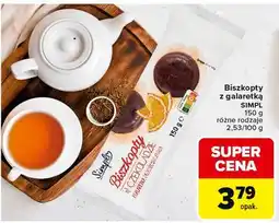 Carrefour Biszkopty z galaretką SIMPL oferta