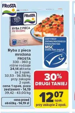Carrefour Ryba z pieca mrożona FROSTA oferta