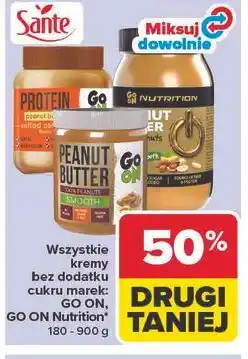 Carrefour Wszystkie kremy bez dodatku cukru marek: GO ON, GO ON Nutrition oferta