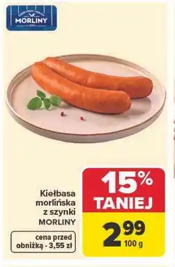 Carrefour Kiełbasa morlińska z szynki MORLINY oferta