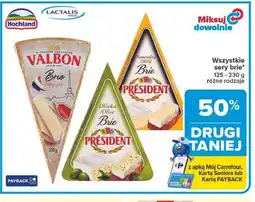 Carrefour Wszystkie sery brie 125 - 230 g różne rodzaje oferta
