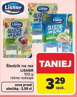 Carrefour Śledzik na raz LISNER oferta