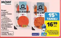 Carrefour Burger z łososia FJORD, VIKING MOWI oferta