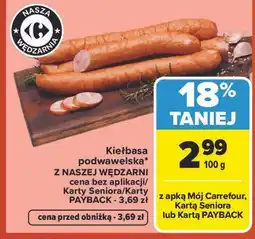 Carrefour Kiełbasa podwawelska oferta