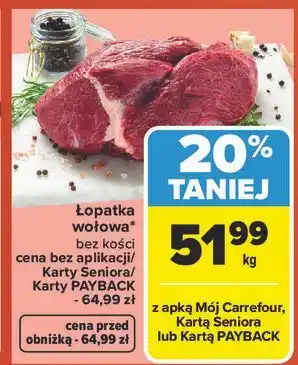 Carrefour Łopatka wołowa oferta