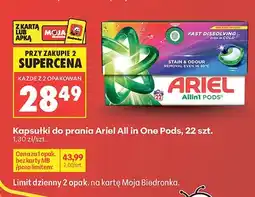 Biedronka Kapsułki do prania Ariel All in One Pods 22szt oferta