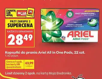 Kapsułki do prania Ariel All in One Pods 22szt