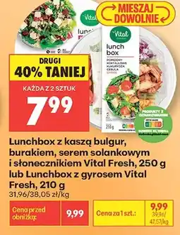 Biedronka Lunchbox z gyrosem Vital Fresh oferta