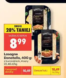 Biedronka Lasagne z kurczakiem Donatello oferta