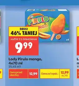 Biedronka Lody Pirulo mango 4-pak oferta