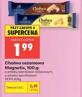 Biedronka Chałwa sezamowa Magnetic o smaku waniliowo-kakaowym oferta