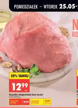 Biedronka Szynka wieprzowa bez kości oferta