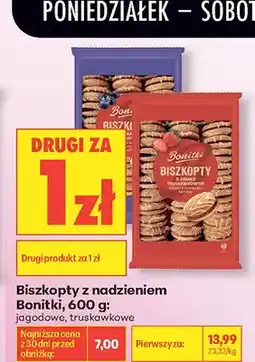Biedronka Biszkopty z nadzieniem Bonitki jagodowe oferta
