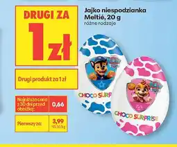 Biedronka Jajko niespodzianka Meltié Choco Surprise niebieskie oferta