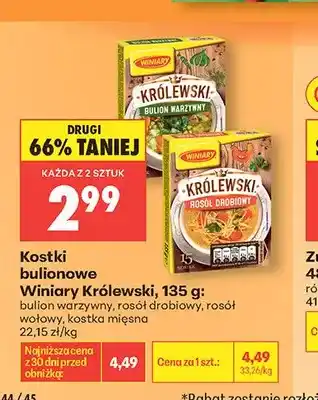 Biedronka Kostki bulionowe bulion warzywny Winiary Królewski oferta