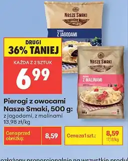 Biedronka Pierogi z jagodami Nasze Smaki oferta