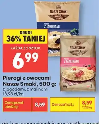 Biedronka Pierogi z jagodami Nasze Smaki oferta