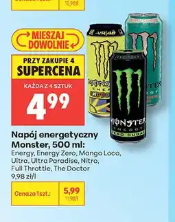 Biedronka Napój energetyczny Monster Energy oferta