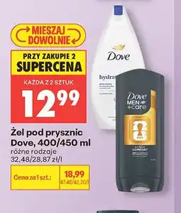 Biedronka Żel pod prysznic Dove Men+Care Active Comfort oferta