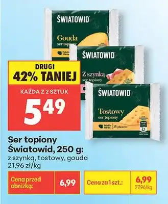 Biedronka Ser topiony Światowid z szynką oferta