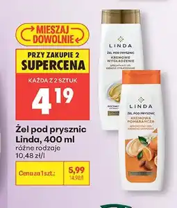 Biedronka Żel pod prysznic Linda Kremowe Wygładzenie oferta