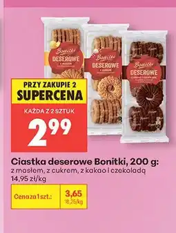 Biedronka Ciastka deserowe Bonitki z kakao i czekoladą oferta