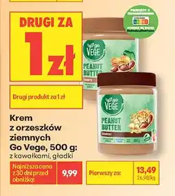 Biedronka Krem z orzeszków ziemnych Go Vege z kawałkami oferta