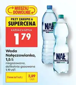 Biedronka Woda Nałęczowianka niegazowana oferta