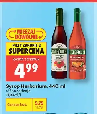 Biedronka Syrop Herbarium malina z cytryną oferta