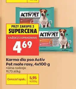 Biedronka Karma dla psa Activ Pet małe rasy oferta