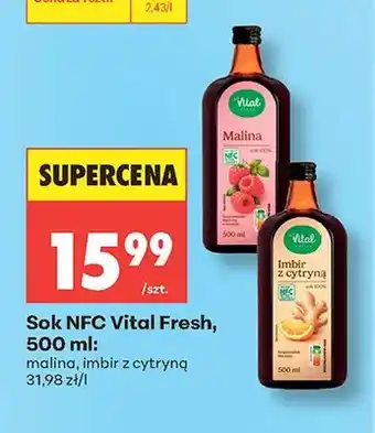 Biedronka Sok NFC Vital Fresh malina oferta