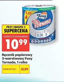 Biedronka Ręcznik papierowy 3-warstwowy Foxy Tornado oferta