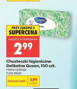 Biedronka Chusteczki higieniczne Delikatne Queen oferta