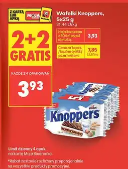 Biedronka Wafelki Knoppers 5-pak oferta