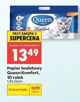 Biedronka Papier toaletowy Queen Komfort oferta