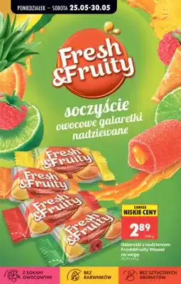 Biedronka Galaretki z nadzieniem Fresh&Fruity Wawel na wagę oferta