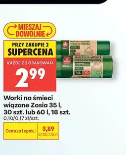 Biedronka Worki na śmieci wiązane Zosia oferta