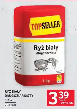 Selgros Topseller Ryż biały długoziarnisty oferta