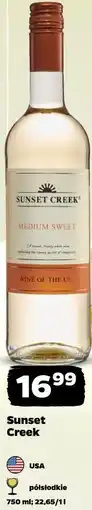 Netto Wino białe Sunset Creek oferta