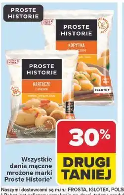 Carrefour Wszystkie dania mączne mrożone marki Proste Historie oferta