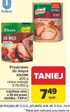 Carrefour Przyprawa do mięsa KNORR oferta