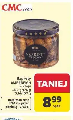 Carrefour Szproty AMBERFISH w oleju oferta
