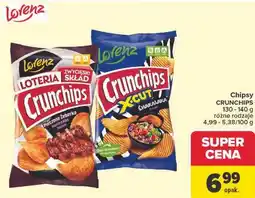 Carrefour Chipsy CRUNCHIPS 130 - 140 g różne rodzaje oferta