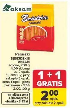 Carrefour Paluszki BESKIDZKIE AKSAM solone oferta