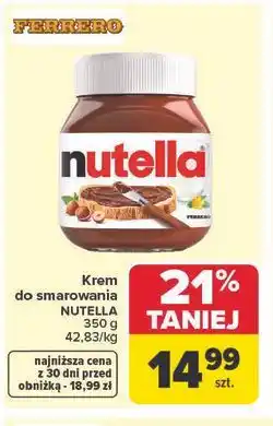 Carrefour Krem do smarowania NUTELLA oferta